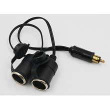 Multifunctional 3 in 1 12V "Hel--La" (DIN) High-End Motorcycle Car Cigarette Lighter Socket Power Plug Conversion Cable Accessory for BMW